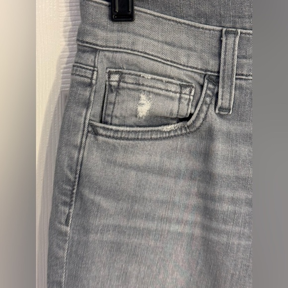 Joe's Dalila Mid Rise Distressed Straight Ankle Jeans - Picture 4 of 10